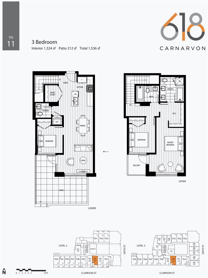 TH11-618 Carnarvon Street, New Westminster, BC, V3M 1E9