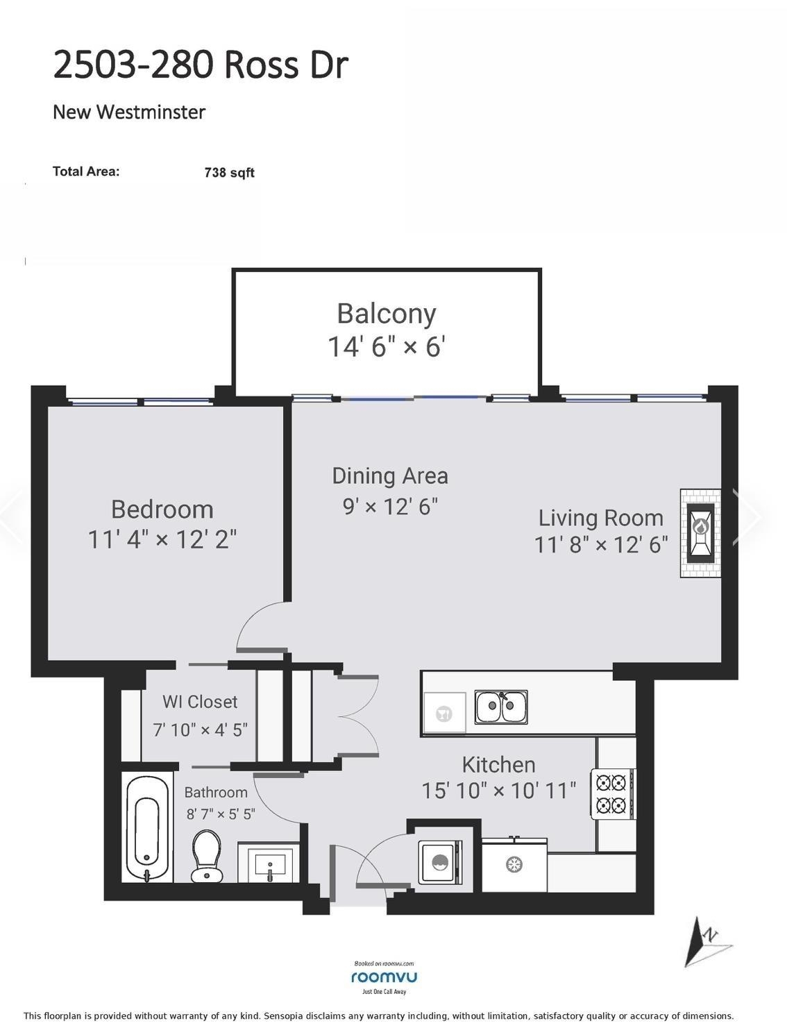 2503-280 Ross Drive, New Westminster, BC, V3L 0C2 - 14
