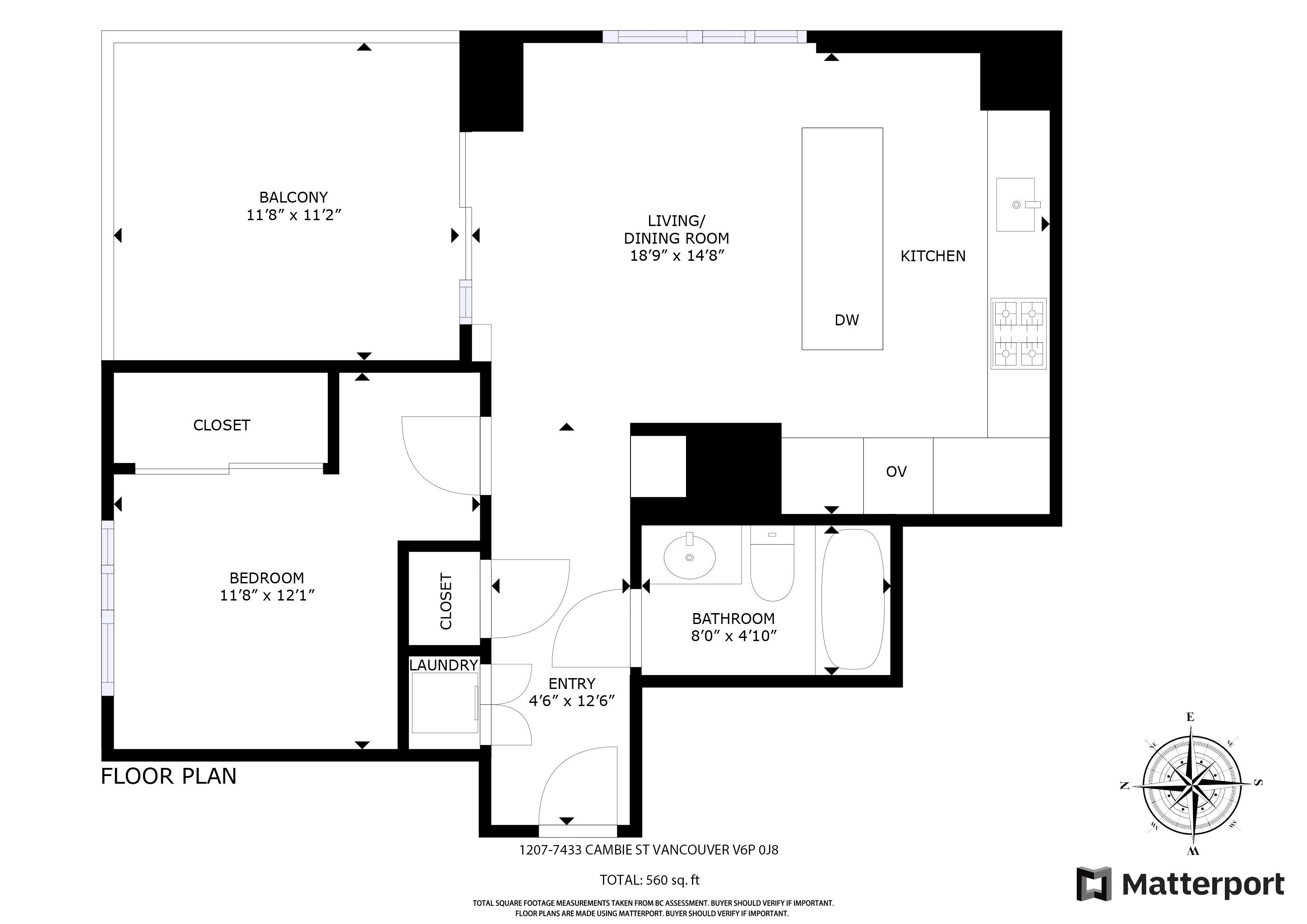 1207-7433 Cambie Street, Vancouver, BC, V6P 0J8 - 16