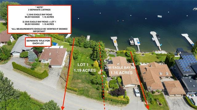 3545 Eagle Bay + Lot 1 Road, Eagle Bay, BC, V0E 1H1