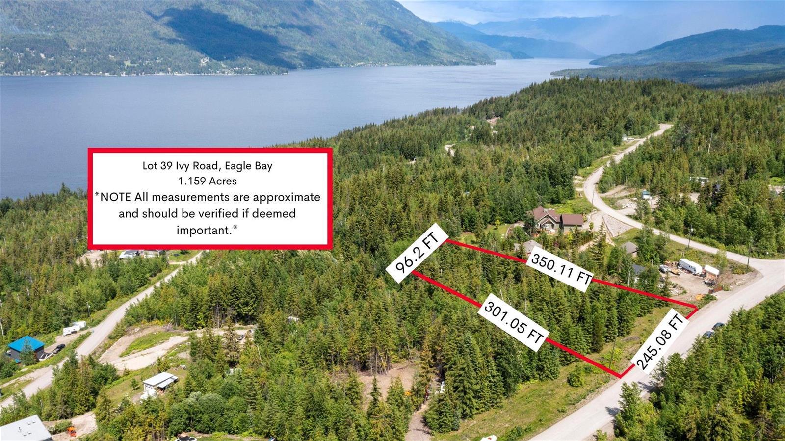 Lot-Lot 39 Ivy Road, Eagle Bay, BC, V0E 1T0