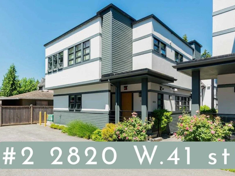 2 - 2820 W 41st Avenue, Vancouver BC V6N 3C6