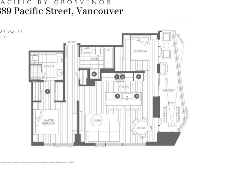 2702-889 Pacific Street, Vancouver, BC, V6Z 1C3 - 12