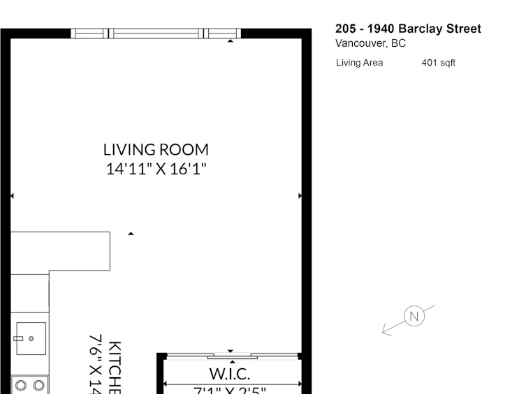 205-1940 Barclay Street, Vancouver, BC, V6G 1L3 - 13