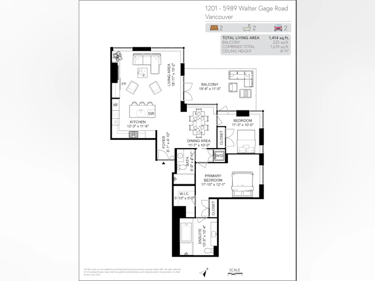 1201-5989 Walter Gage Road, Vancouver, BC, V6T 0A8 - 33