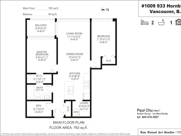 1009-933 Hornby Street, Vancouver, BC, V6Z 3G4 - 28