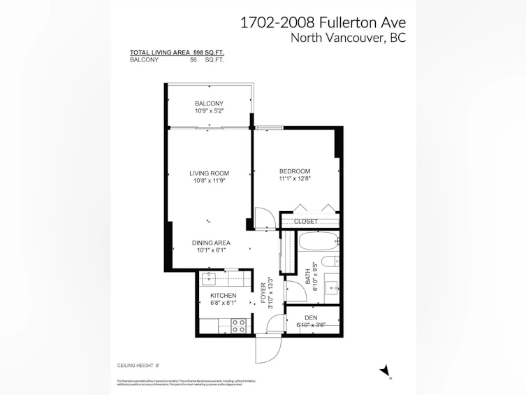 1702-2008 Fullerton Avenue, North Vancouver, BC, V7P 3G7 - 23