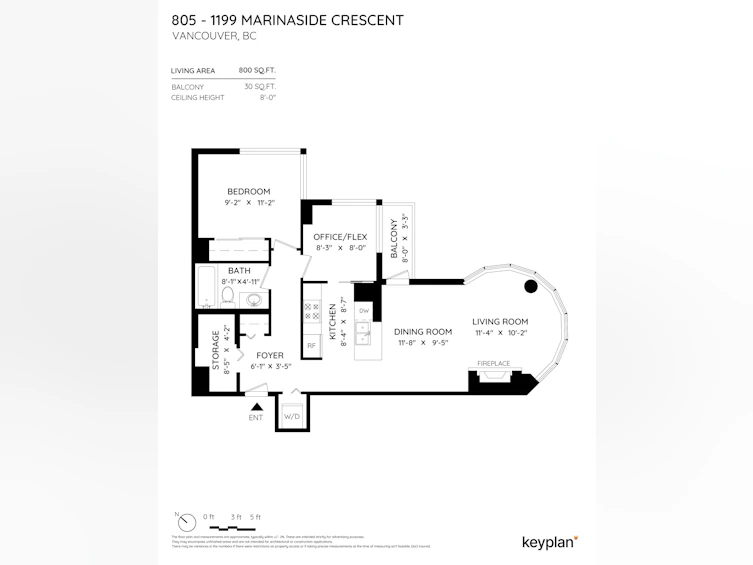 805-1199 Marinaside Crescent, Vancouver, BC, V6Z 2Y2 - 19