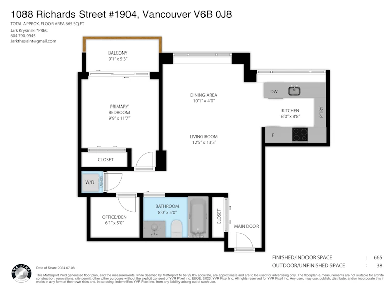1904-1088 Richards Street, Vancouver, BC, V6B 0J8 - 37