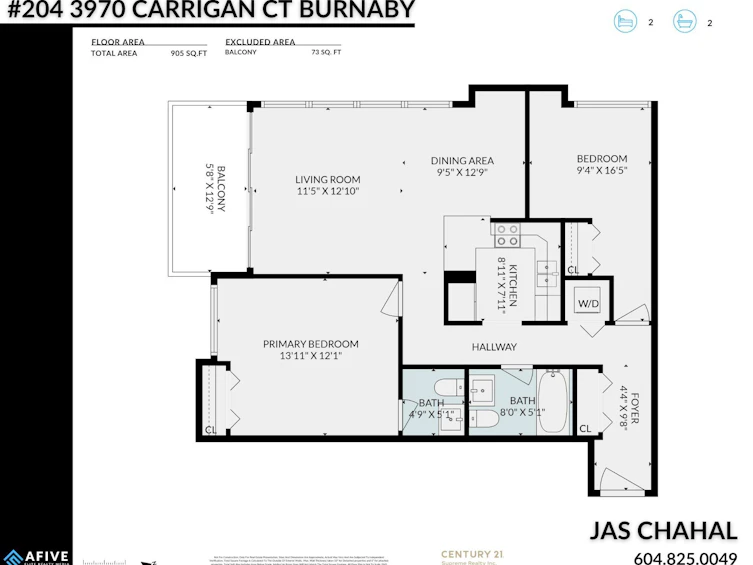 204-3970 Carrigan Court, Burnaby, BC, V3N 4S5 - 23