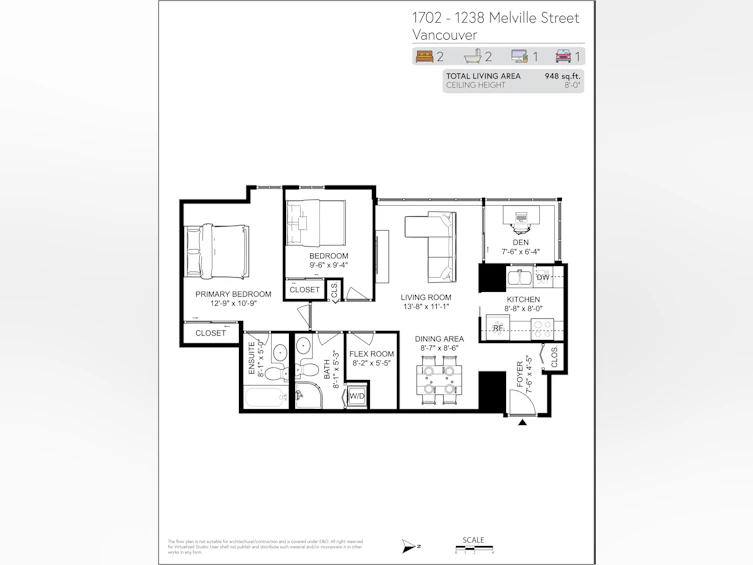 1702-1238 Melville Street, Vancouver, BC, V6E 4N2 - 33