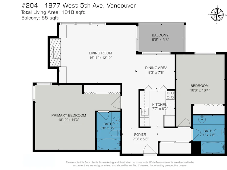 204-1877 W 5th Avenue, Vancouver, BC, V6J 1P5 - 27