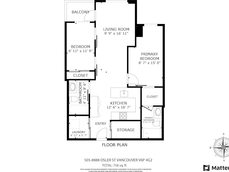505-8888 Osler Street, Vancouver, BC, V6P 4G2 - 19