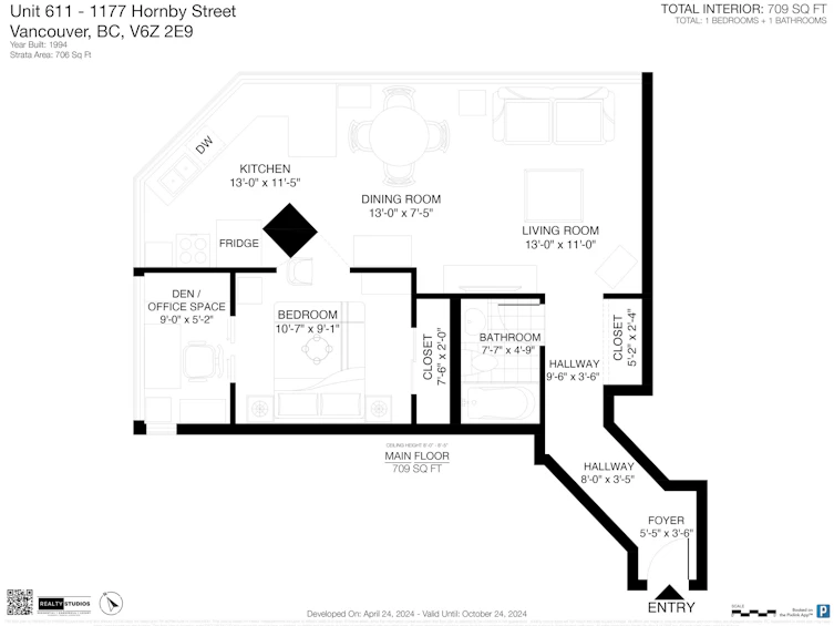 611-1177 Hornby Street, Vancouver, BC, V6Z 2E9 - 23