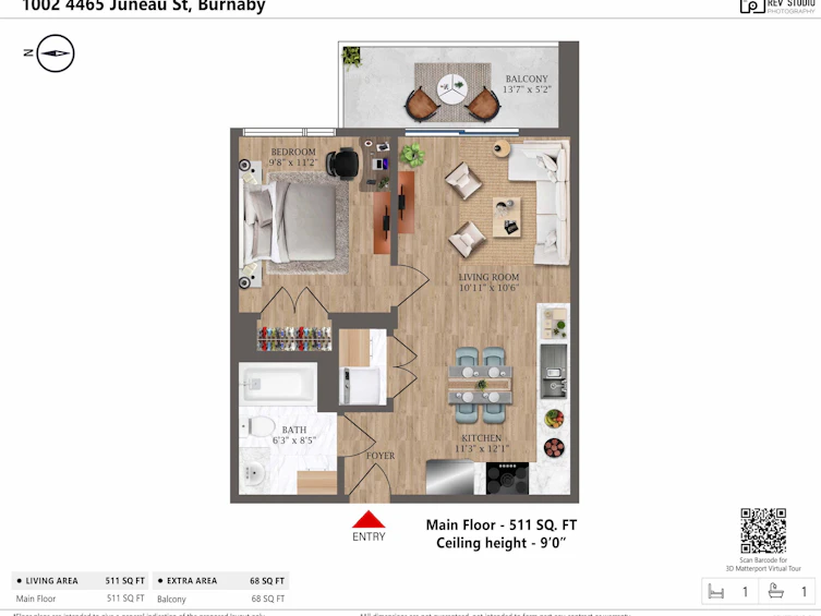 1002-4465 Juneau Street, Burnaby, BC, V5C 0L8 - 28