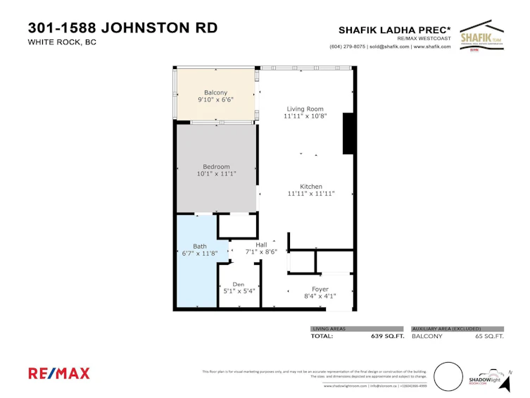 301-1588 Johnston, Surrey, BC, V4B 3Z7 - 2