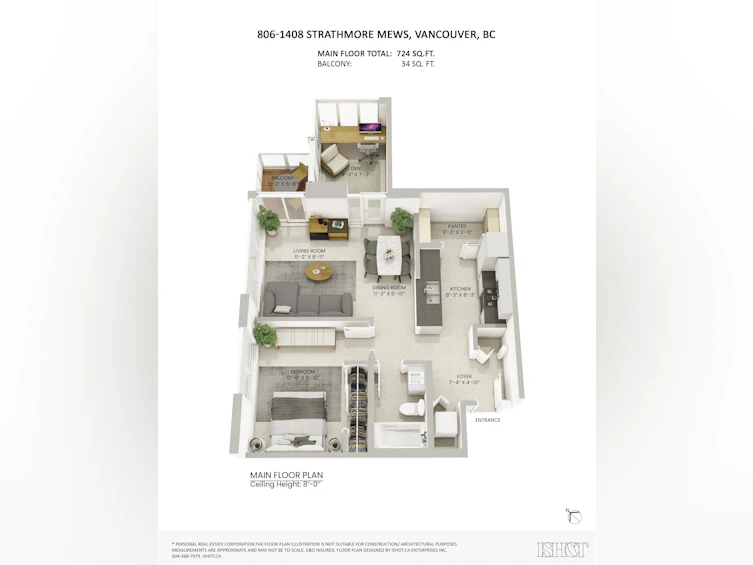 806-1408 Strathmore Mews, Vancouver, BC, V6Z 3A9 - 12