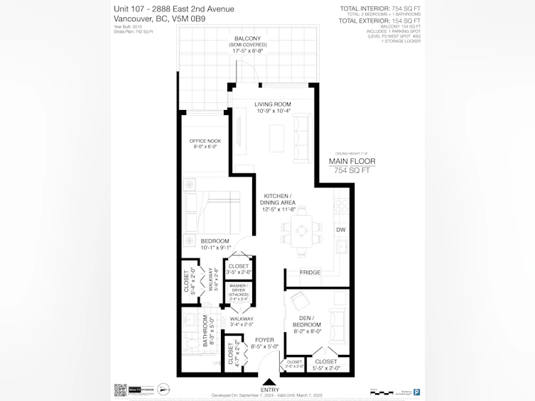 107-2888 E 2nd Avenue, Vancouver, BC, V5M 0B9 - 28