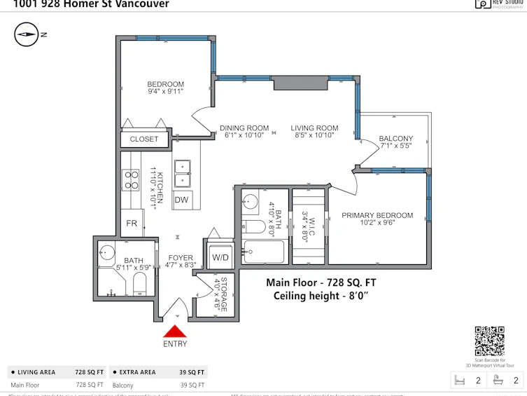 1001-928 Homer Street, Vancouver, BC, V6B 1T7 - 26