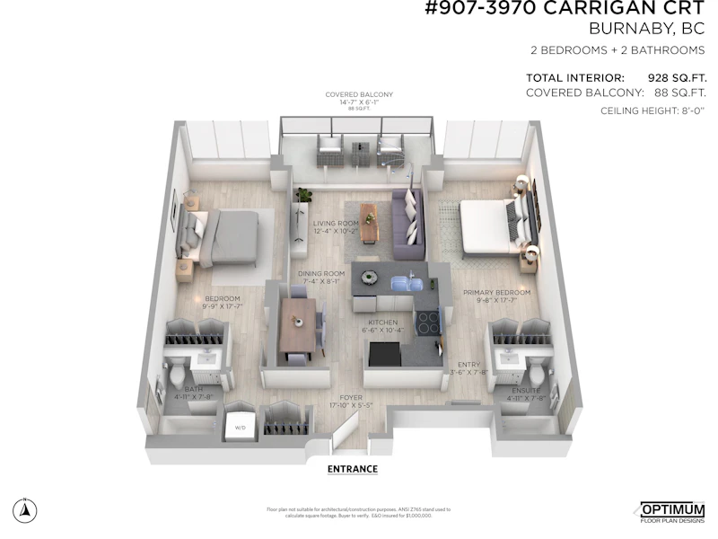 907 - 3970 Carrigan Court, Burnaby BC V3N 4S5