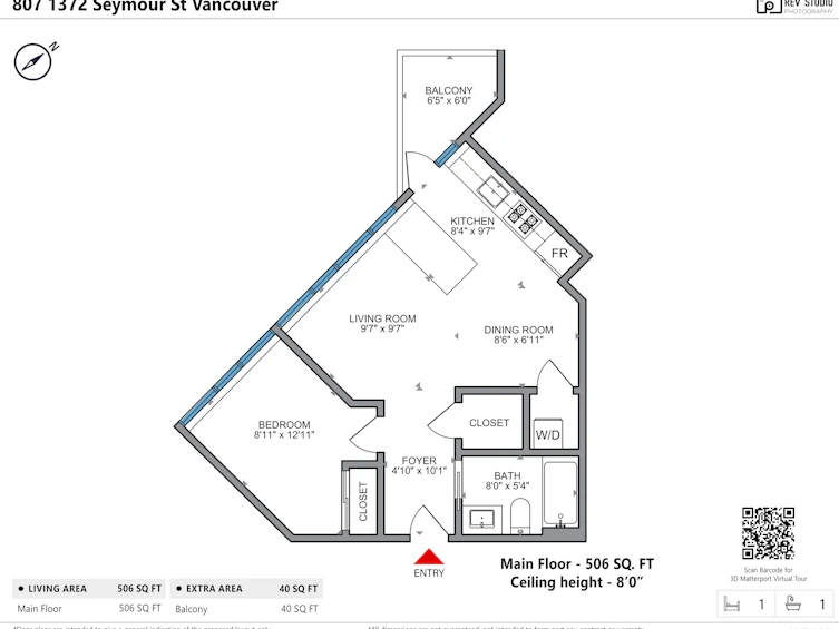 807-1372 Seymour Street, Vancouver, BC, V6B 1L1 - 30