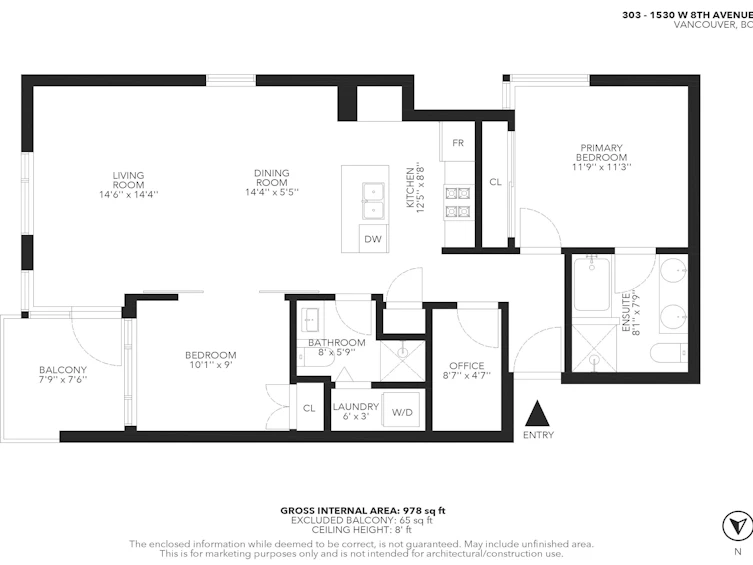 303-1530 West 8th Avenue, Vancouver, BC, V6J 5M6 - 34