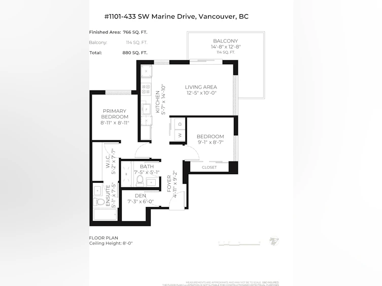 1101-433 SW Marine Drive, Vancouver, BC, V5X 0H5 - 21