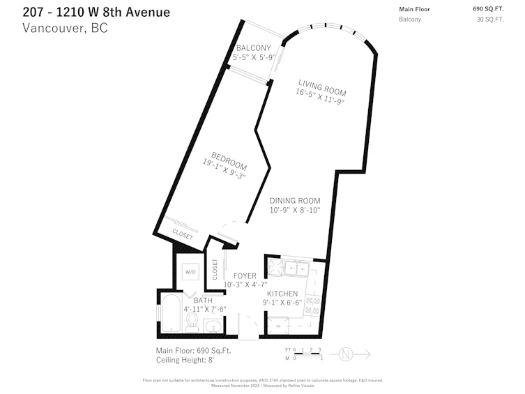 207-1210 W 8th Avenue, Vancouver, BC, V6H 3Y9 - 22