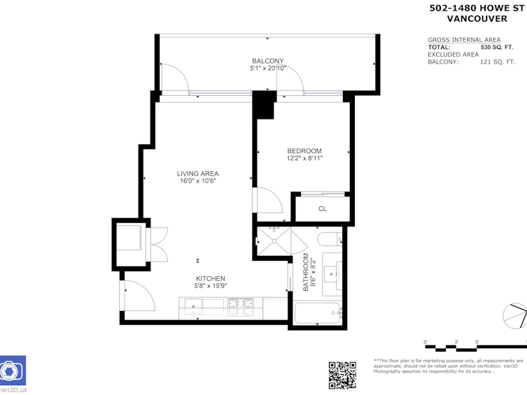502-1480 Howe Street, Vancouver, BC, V6Z 0G5 - 2