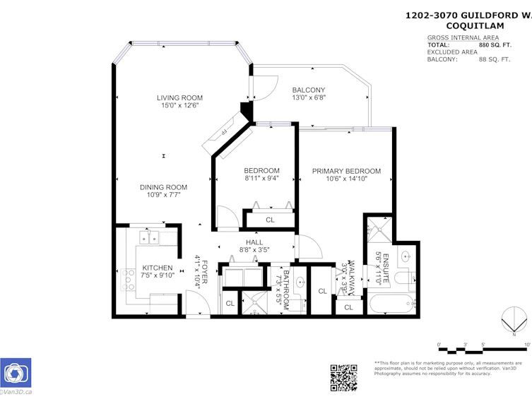 1202-3070 Guildford Way, Coquitlam, BC, V3B 7R8 - 23