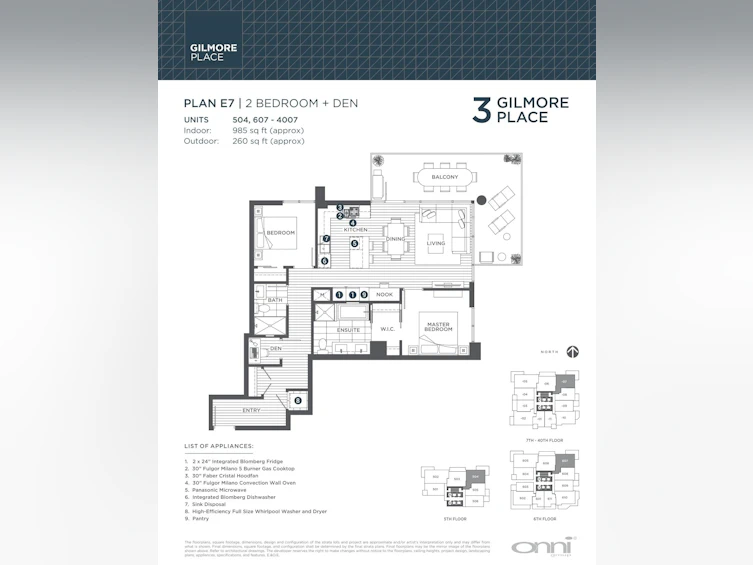 2307-4168 Lougheed Highway, Burnaby, BC, V5C 0N9