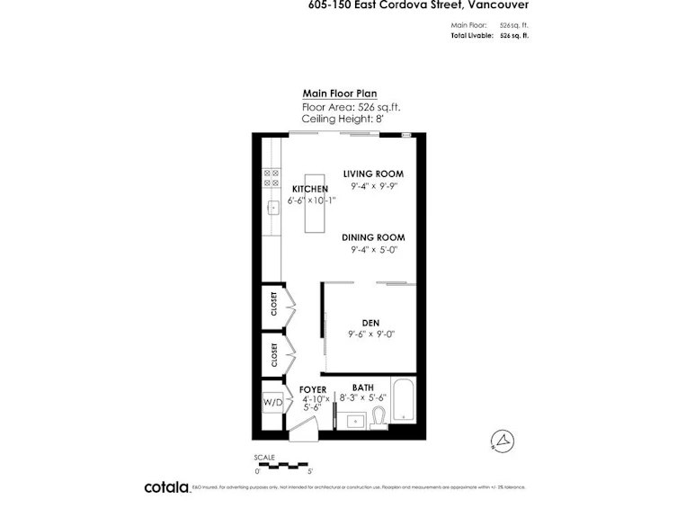 605-150 E Cordova Street, Vancouver, BC, V6A 0E7 - 5
