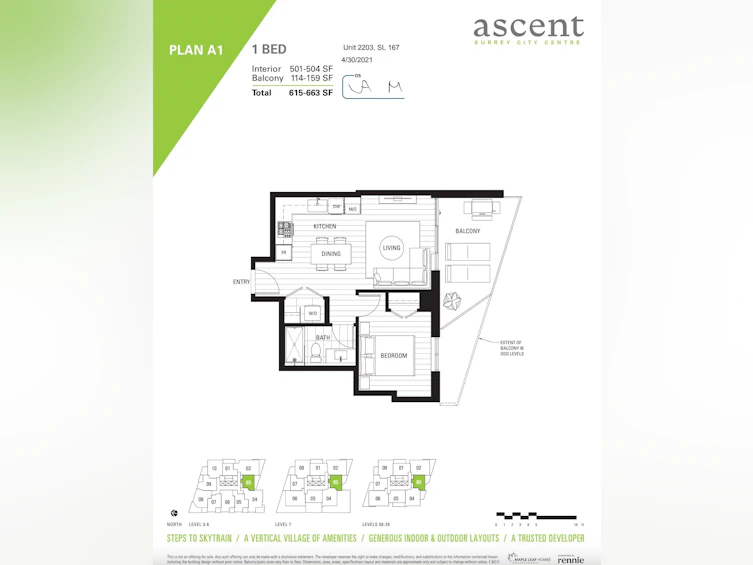 2203-10428 Whalley Boulevard, Surrey, BC, V3T 1W6 - 2