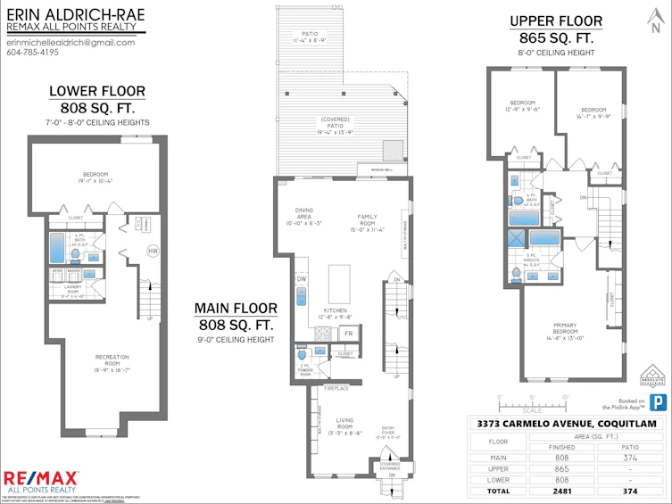 3373 Carmelo Avenue, Coquitlam, BC, V3B 7M9 - 30