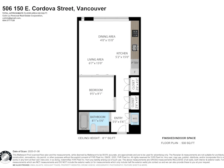 506-150 E Cordova Street, Vancouver, BC, V6A 0E7 - 3