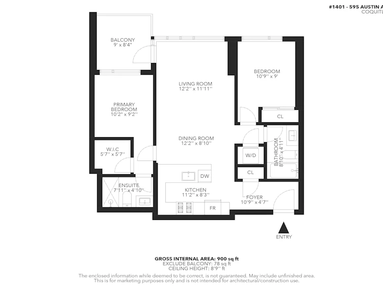 1401-595 Austin Avenue, Coquitlam, BC, V3K 0G7 - 33