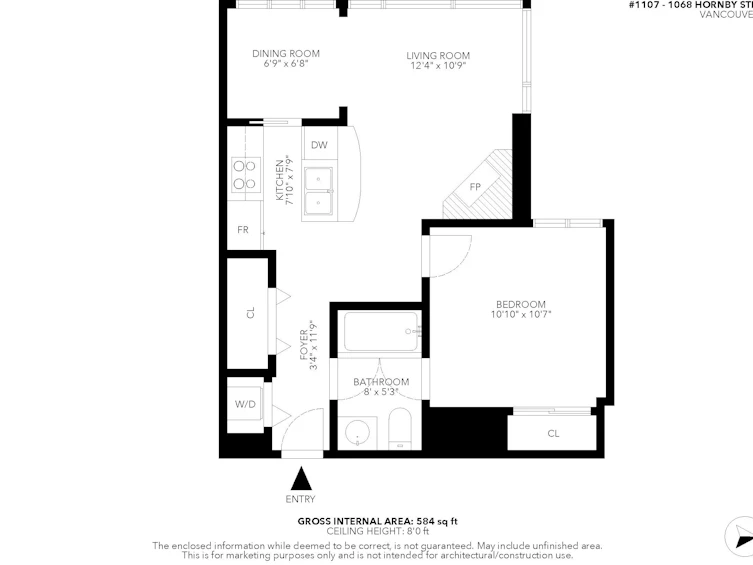 1107-1068 Hornby Street, Vancouver, BC, V6Z 2Y7 - 35
