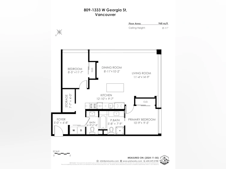 809-1333 W Georgia Street, Vancouver, BC, V6E 4V3 - 23
