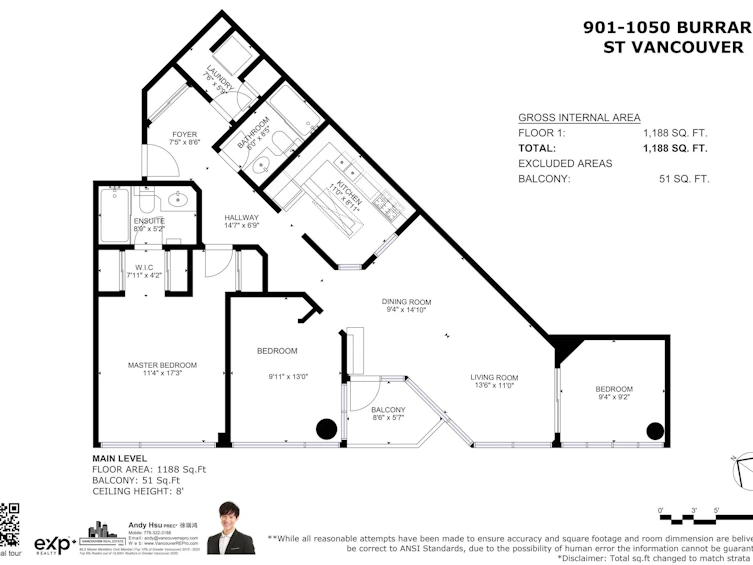 901-1050 Burrard Street, Vancouver, BC, V6Z 2S3 - 16