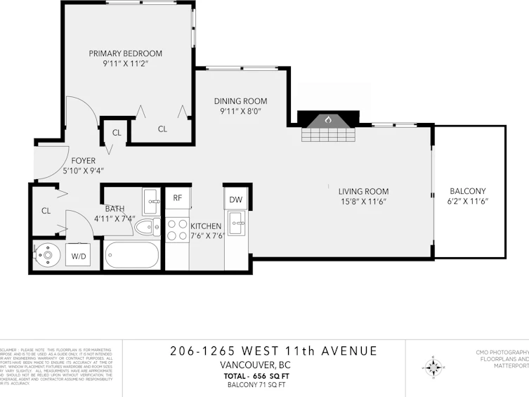 206-1265 W 11th Avenue, Vancouver, BC, V6H 1K6 - 33