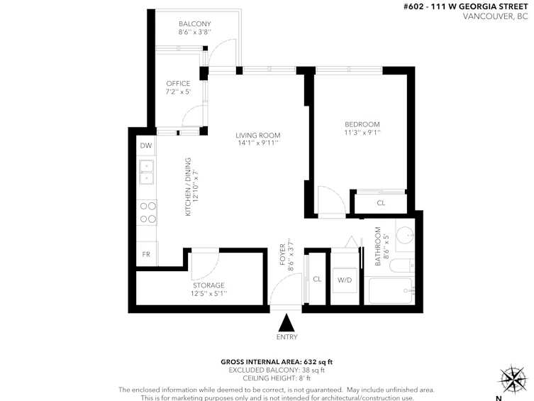 602-111 W Georgia Street, Vancouver, BC, V6B 1T8 - 23