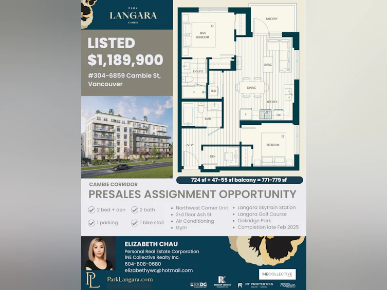 304-6859 Cambie Street, Vancouver, BC, V6P 3H1 - 2