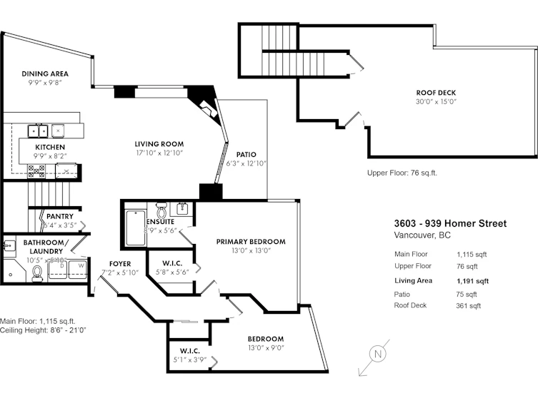 3603-939 Homer Street, Vancouver, BC, V6B 2W6 - 35
