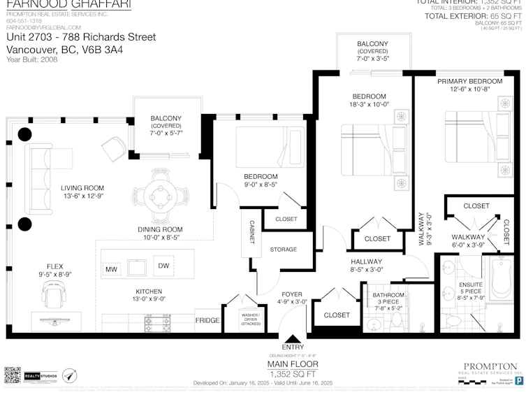 2703-788 Richards Street, Vancouver, BC, V6B 0C7 - 25