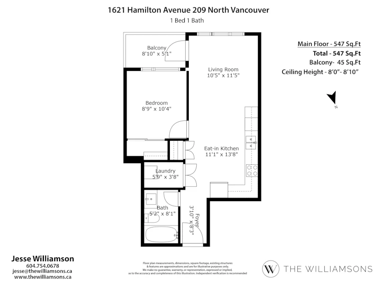 209-1621 Hamilton Avenue, North Vancouver, BC, V7P 0B6 - 22