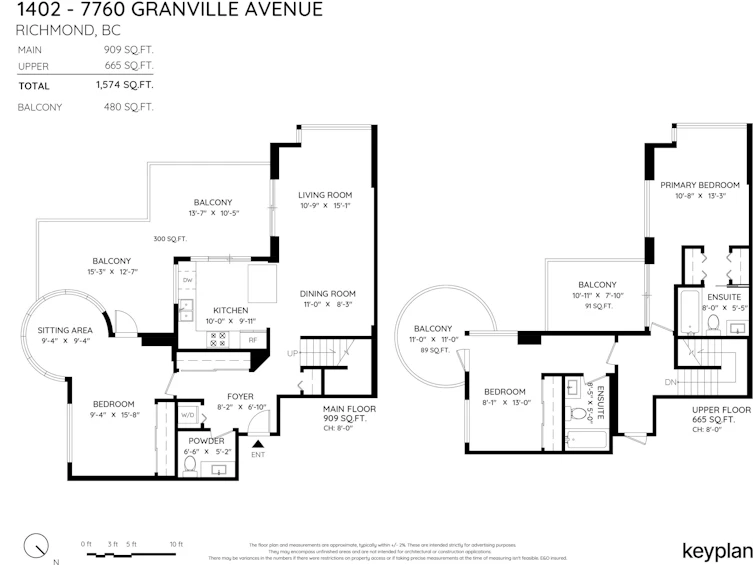 1402-7760 Granville Avenue, Richmond, BC, V6Y 4C2 - 2