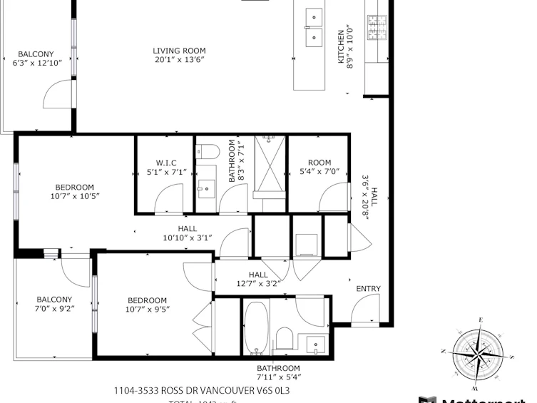 1104-3533 Ross Drive, Vancouver, BC, V6S 0L3 - 5