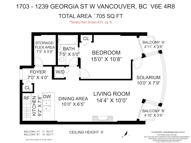 1703-1239 W Georgia Street, Vancouver, BC, V6E 4R8 - 21