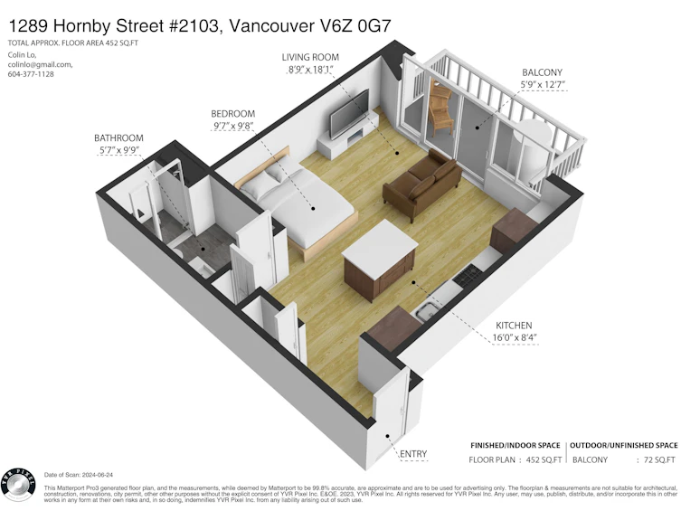 2103-1289 Hornby Street, Vancouver, BC, V6Z 0G7 - 22