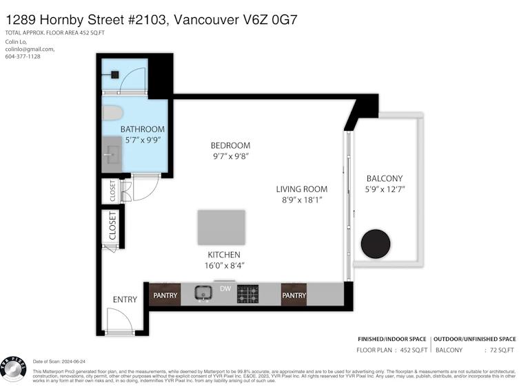 2103-1289 Hornby Street, Vancouver, BC, V6Z 0G7 - 3